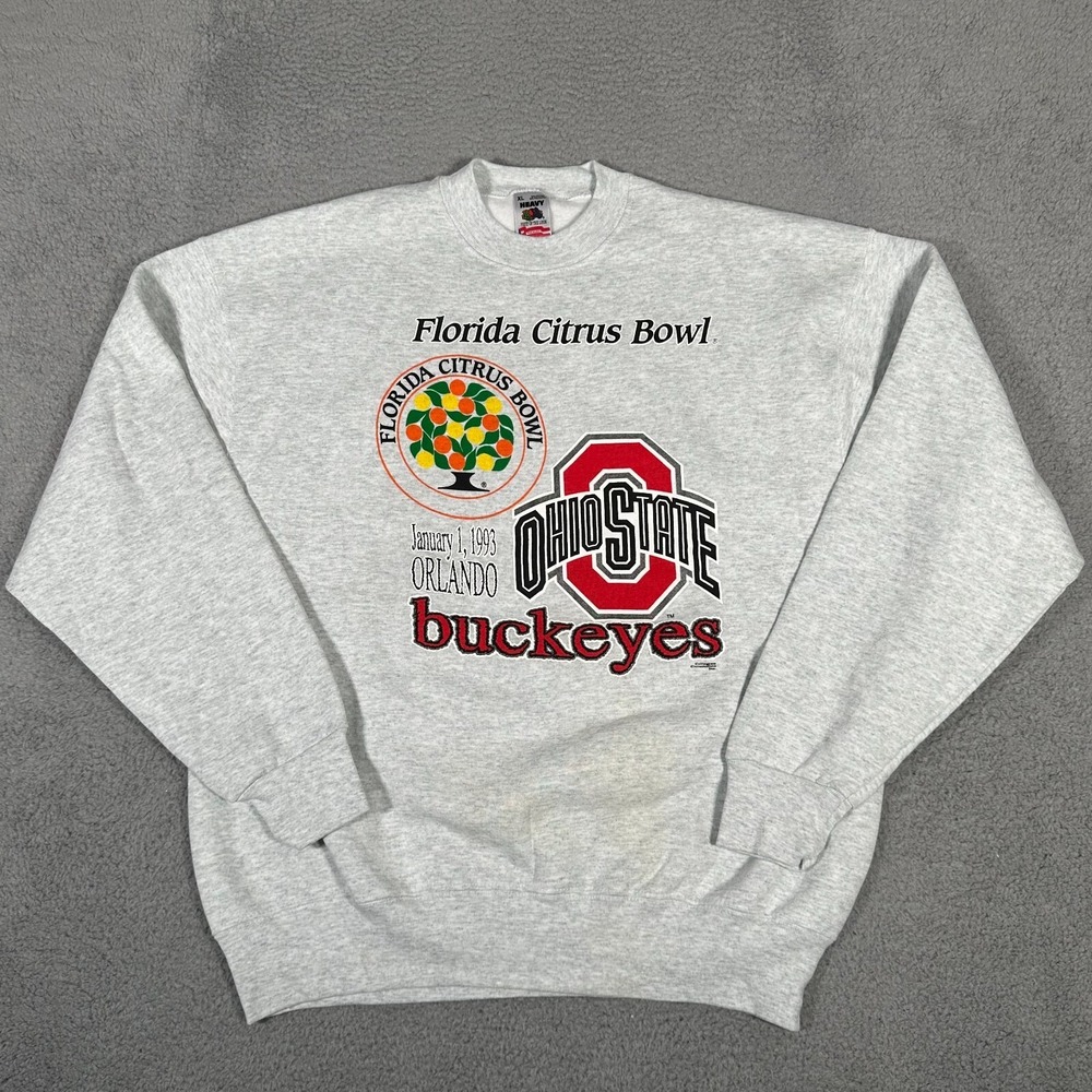 Vtg Ohio State Buckeyes Sweatshirt Adult XL 1993 Florida Citrus Bowl Football
